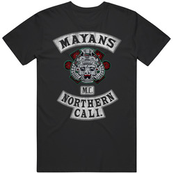 Mayans Nothern Cali Biker Black MENS SIZE LARGE T Shirt Mayans Nothern Cali Biker Black MENS SIZE LARGE T Shirt