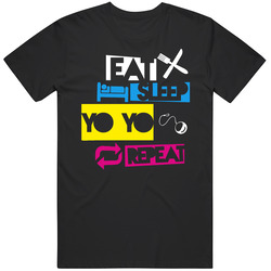 Eat Sleep Yo Yo Repeat Black MENS SIZE LARGE T Shirt Eat Sleep Yo Yo Repeat Black MENS SIZE LARGE T Shirt