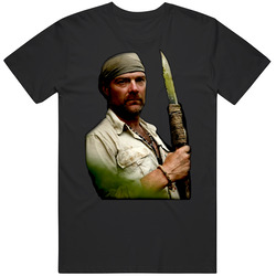 Les Stroud Survivor Man Tv Show Black MENS SIZE LARGE T Shirt