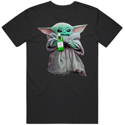 Baby Yoda The Child Mandalorian Tanqueray Gin Alcohol Drink Black MENS SIZE LARGE T Shirt Baby Yoda The Child Mandalorian Tanqueray Gin Alcohol Drink Black MENS SIZE LARGE T Shirt