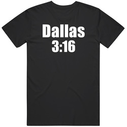 Dallas 3:16 Stone Cold Steve Austin Custom First Name Wrestler Parody Black MENS SIZE LARGE T Shirt Dallas 3:16 Stone Cold Steve Austin Custom First Name Wrestler Parody Black MENS SIZE LARGE T Shirt