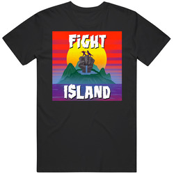 Fight Island Mma Black MENS SIZE LARGE T Shirt Fight Island Mma Black MENS SIZE LARGE T Shirt