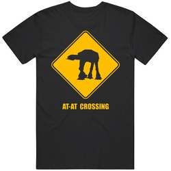 Atat Crossing Star Wars Parody Black MENS SIZE LARGE T Shirt Atat Crossing Star Wars Parody Black MENS SIZE LARGE T Shirt