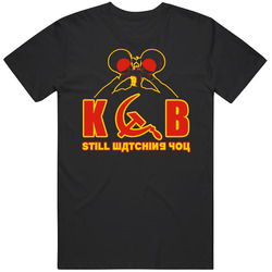 Kgb Still Watching You Cold War Funny Black MENS SIZE LARGE T Shirt Kgb Still Watching You Cold War Funny Black MENS SIZE LARGE T Shirt