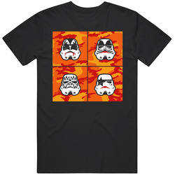 Kiss Stormtroopers Black MENS SIZE LARGE T Shirt Kiss Stormtroopers Black MENS SIZE LARGE T Shirt