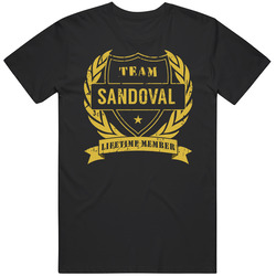 Team Sandoval Lifetime Member Last Name Surname Black MENS SIZE LARGE T Shirt Team Sandoval Lifetime Member Last Name Surname Black MENS SIZE LARGE T Shirt