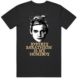 Joffrey Baratheon Is My Homeboy Game Of Thrones Tv Villain Black MENS SIZE LARGE T Shirt
