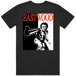 Clint Eastwood Western Movie Legend Retro Black MENS SIZE LARGE T Shirt Clint Eastwood Western Movie Legend Retro Black MENS SIZE LARGE T Shirt