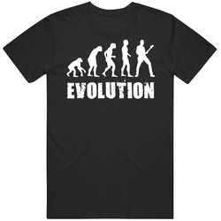 Evolution Of A Guitar Player Band Rock Black MENS SIZE LARGE T Shirt Evolution Of A Guitar Player Band Rock Black MENS SIZE LARGE T Shirt