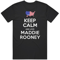 Keep Calm And Love Maddie Rooney Ice Hockey Usa 2018 Winter Olympic Team Black MENS SIZE LARGE T Shirt