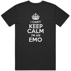 I Cant Keep Calm Im An Emo Frisian Nationality Mom Black MENS SIZE LARGE T Shirt I Cant Keep Calm Im An Emo Frisian Nationality Mom Black MENS SIZE LARGE T Shirt