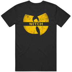 Witch W Word Cool Wutang Logo Parody Black MENS SIZE LARGE T Shirt Witch W Word Cool Wutang Logo Parody Black MENS SIZE LARGE T Shirt