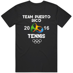 Puerto Rico Tennis Team Rio 2016 Olympic Games Sport Black MENS SIZE LARGE T Shirt Puerto Rico Tennis Team Rio 2016 Olympic Games Sport Black MENS SIZE LARGE T Shirt