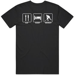Eat Sleep Field Hockey Black MENS SIZE LARGE T Shirt Eat Sleep Field Hockey Black MENS SIZE LARGE T Shirt