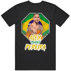 Alex Poatan Pereira Black MENS SIZE LARGE T Shirt Alex Poatan Pereira Black MENS SIZE LARGE T Shirt