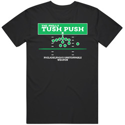 The Philly Tush Push Fan Black MENS SIZE LARGE T Shirt The Philly Tush Push Fan Black MENS SIZE LARGE T Shirt