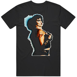 Rocky Horror Picture Show Curry Cult Movie Black MENS SIZE LARGE T Shirt