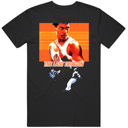 The Last Dragon Vintage Cult Movie Black MENS SIZE LARGE T Shirt The Last Dragon Vintage Cult Movie Black MENS SIZE LARGE T Shirt
