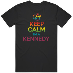 Keep Calm Im A Kennedy Last Name Gay Pride Lgbt Black MENS SIZE LARGE T Shirt Keep Calm Im A Kennedy Last Name Gay Pride Lgbt Black MENS SIZE LARGE T Shirt
