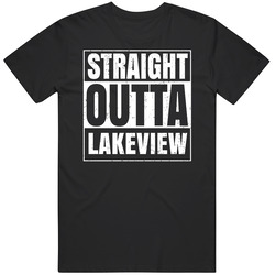 Straight Outta Lakeview High School Funny Graduation Parody Black MENS SIZE LARGE T Shirt Straight Outta Lakeview High School Funny Graduation Parody Black MENS SIZE LARGE T Shirt