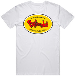 Bojangles' Famous Chicken 'n Biscuits Best Southern Restaurants Fan Mens Size Large White T Shirt Bojangles' Famous Chicken 'n Biscuits Best Southern Restaurants Fan Mens Size Large White T Shirt