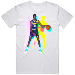 Bol Bol Denver Basketball Color Shadow Mens Size Large White T Shirt Bol Bol Denver Basketball Color Shadow Mens Size Large White T Shirt