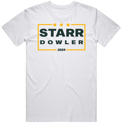 Bart Starr Boyd Dowler For President 2024 Green Bay Football Mens Size Large White T Shirt Bart Starr Boyd Dowler For President 2024 Green Bay Football Mens Size Large White T Shirt