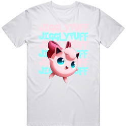 Jigglypuff Pokemon Character Fan Mens Size Large White T Shirt Jigglypuff Pokemon Character Fan Mens Size Large White T Shirt