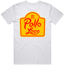 Pollo Loco Favourite Food Mens Size Large White T Shirt Pollo Loco Favourite Food Mens Size Large White T Shirt
