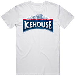 Icehouse Beer Retro Vintage Look Logo Label Mens Size Large White T Shirt Icehouse Beer Retro Vintage Look Logo Label Mens Size Large White T Shirt