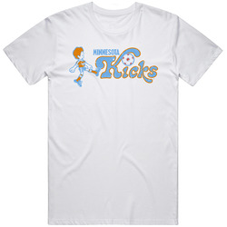 Minnesota Kicks North American Soccer League Nasl Retro Team Logo Mens Size Large White T Shirt Minnesota Kicks North American Soccer League Nasl Retro Team Logo Mens Size Large White T Shirt