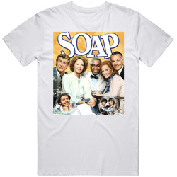 Soap 80s Comedy Satire Tv Show First Season Cover Mens Size Large White  T Shirt