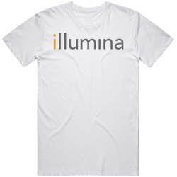 Illumina Inc Nasdaq Company Logo Employee Fan Mens Size Large White  T Shirt