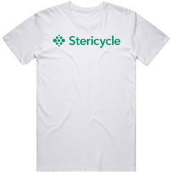 Stericycle Inc Company Logo Employee Fan Mens Size Large White  T Shirt