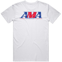 Ama American Motorcycle Association Automobile Car Auto Motor Parts Cool Brand Logo Emblem Mens Size Large White T Shirt Ama American Motorcycle Association Automobile Car Auto Motor Parts Cool Brand Logo Emblem Mens Size Large White T Shirt