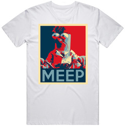 Beaker Meep Muppets Hope Poster Tv Show Fan Parody Mens Size Large White  T Shirt
