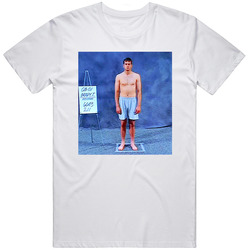 Ryan Jenson Wears Tom Brady's Combine Photo Funny Football Mens Size Large White T Shirt Ryan Jenson Wears Tom Brady's Combine Photo Funny Football Mens Size Large White T Shirt