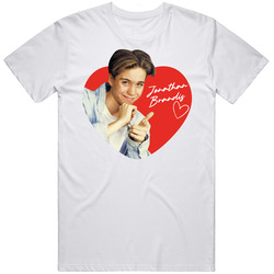 Jonathan Brandis 90s Movie Tv Stars Heartthrob Fan Mens Size Large White  T Shirt