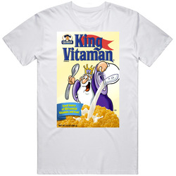 King Vitaman Box Greatest Cereal Of All Time Breakfast Fan Foodie T Shirt King Vitaman Box Greatest Cereal Of All Time Breakfast Fan Foodie T Shirt