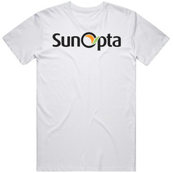 Sunopta Inc Nasdaq Company Logo Employee Fan Mens Size Large White T Shirt Sunopta Inc Nasdaq Company Logo Employee Fan Mens Size Large White T Shirt