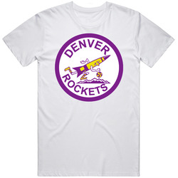 Denver Rockets Retro 60s 70s Basketball Team Fan Mens Size Large White T Shirt Denver Rockets Retro 60s 70s Basketball Team Fan Mens Size Large White T Shirt