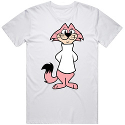 Choo Choo Cat Hanna Barbera Favorite Character Cartoon Fan Mens Size Large White T Shirt Choo Choo Cat Hanna Barbera Favorite Character Cartoon Fan Mens Size Large White T Shirt
