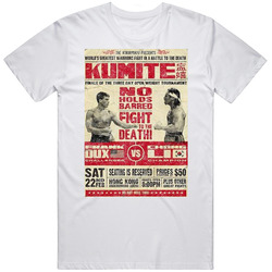 Kumite Retro Fight Poster Frank Dux Chong Mens Size Large White T Shirt Kumite Retro Fight Poster Frank Dux Chong Mens Size Large White T Shirt