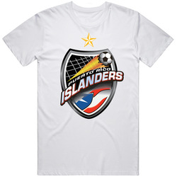 Puerto Rico Islanders A-league Soccer Fc Team Retro Logo Mens Size Large White T Shirt Puerto Rico Islanders A-league Soccer Fc Team Retro Logo Mens Size Large White T Shirt