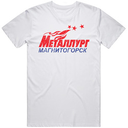 Metallurg Magnitogorsk Russian Hockey Vintage Logo Mens Size Large White T Shirt Metallurg Magnitogorsk Russian Hockey Vintage Logo Mens Size Large White T Shirt