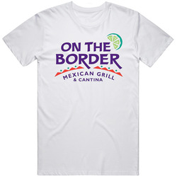 On The Border Mexican Grill Cantina Food Restaurant Mens Size Large White T Shirt On The Border Mexican Grill Cantina Food Restaurant Mens Size Large White T Shirt