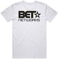 Bet Networks Tv Channel Cool Television Station Logo Mens Size Large White T Shirt Bet Networks Tv Channel Cool Television Station Logo Mens Size Large White T Shirt