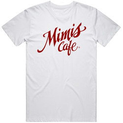 Mimis Cafe Favourite Food Mens Size Large White T Shirt Mimis Cafe Favourite Food Mens Size Large White T Shirt
