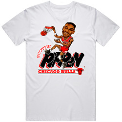 Scottie Pippen Retro Basketball Caricature T Shirt Scottie Pippen Retro Basketball Caricature T Shirt