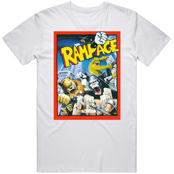 Rampage Video Game Cover Mens Size Large White T Shirt Rampage Video Game Cover Mens Size Large White T Shirt